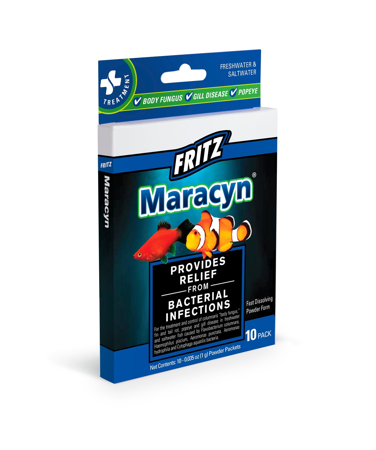 Fritz Maracyn Freshwater & Saltwater Treatment 10Ct