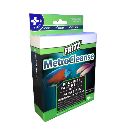 Fritz Metrocleanse Freshwater & Saltwater Parasitic Treatment 20Ct